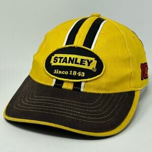 NASCAR Stanley Valvoline Hat Baseball Cap Motorsports Racing Yellow Strapback